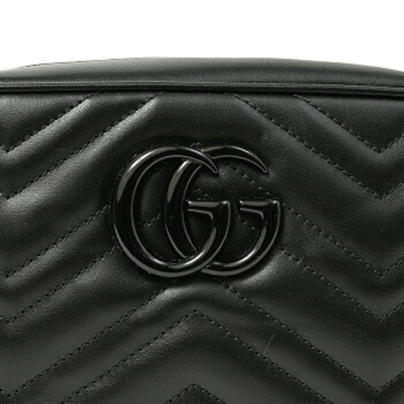 Gucci GG Marmont Shoulder Bag Chevron Quilting Double - Picture 6 of 6